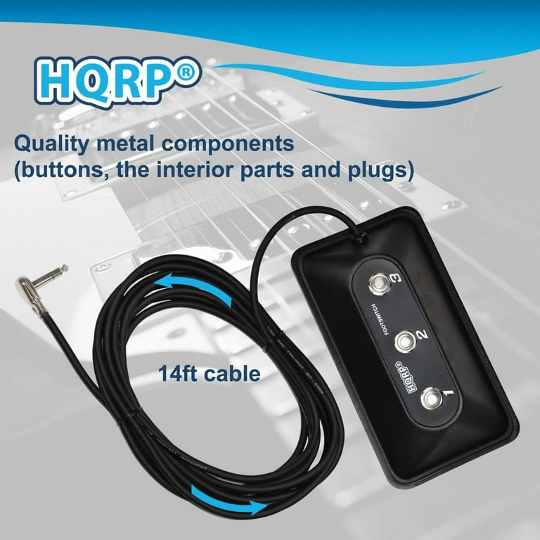 HQRP 3-Button Guitar Amp Footswitch for DigiTech FS3X
