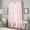 Pink, variant on Curtainworks Flounced Polyester Light Filtering Poletop Single Panel Curtain, White, 42" x 84", Adult