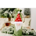 thumbnail image 3 of Vikakiooze Christmas Wine Bag Machine Embroidered Wine Bottle Set Table Decoration Supplies 2023, 3 of 3