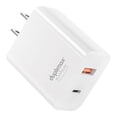 thumbnail image 1 of Cargador Duplimax Platinum de Pared 25W 2 Puertos,1 Tipo C PD y 1 USB QC Blanco, 1 of 4