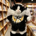 thumbnail image 4 of Leodye 1PCS Ragdoll Backpack Toy Cute Kitty Double Shoulder Bag Design Girls Lovely Kitty Doll Plush Backpack Toy, 4 of 7