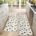 thumbnail image 4 of Kitchen Rugs Sets Of 2,Gold Christmas Tree Pattern Anti Fatigue Kitchen Mat Rugs Non Slip Washable,Decorative Kitchen Floor Mats for Kitchen,Sink,Laundry,17"X47", 4 of 5