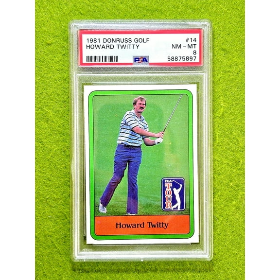 Howard Twitty ROOKIE CARD PSA 8 NM-MINT RC 1981 Donruss Golf HOWARD TWITTY PGA
