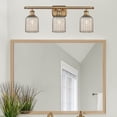 thumbnail image 3 of 516-3W-BB-G559-5ME Innovations Lighting Bridal Veil - 3 Light Bath Vanity-10 Inch Tall and 25 Inch Wide-Brushed Brass Finish-Mercury Glass Color, 3 of 3