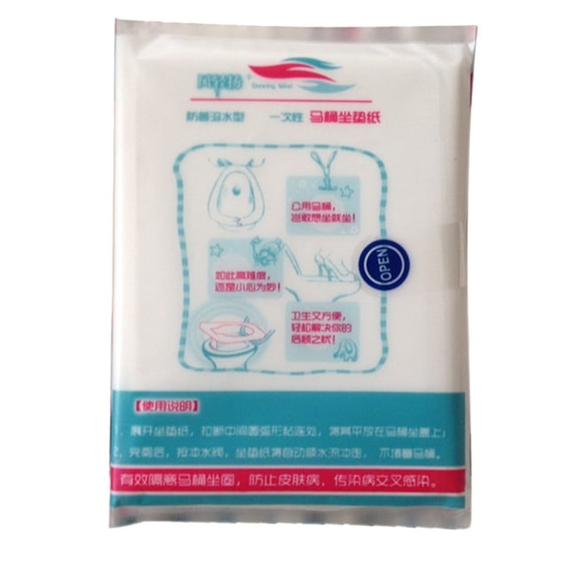 Agiferg 10pcs Toilet Seat Covers Paper Travel Biodegradable Disposable Sanitary