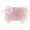 light pink, variant on JWH Soft Plush Ram Pillow in White and Brown Cuddly Decorative Cushion 12x20inches