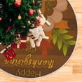 thumbnail image 5 of FMSHPON Happy Thanksgiving Day Xmas Christmas Tree Skirt Stand Mat for Holiday Party Decoration Indoor Outdoor 48 inches, 5 of 6