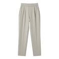 thumbnail image 6 of Kilaqueen Business Casual Pants for Women Pleated High Waist Cigarette Tapered Cropped Trousers Casual Office Work Dress Pants Slacks with Pockets, 6 of 8