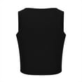 thumbnail image 3 of Yuyuzo Square Neck Tank Tops for Women Sleeveless Going out Tops Ribbed Knit Crop Tops Slim Fitted Tees, 3 of 5