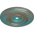thumbnail image 2 of 44 1/2"OD x 4"ID x 4 "P Classic Ceiling Medallion (Fits Canopies up to 8 1/4"), Hand-Painted Copper Green Patina, 2 of 4