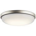 thumbnail image 1 of Kichler Canada LED Flush Mount Ceiling Light in Brushed Nickel—14.5" Round, 1 of 4