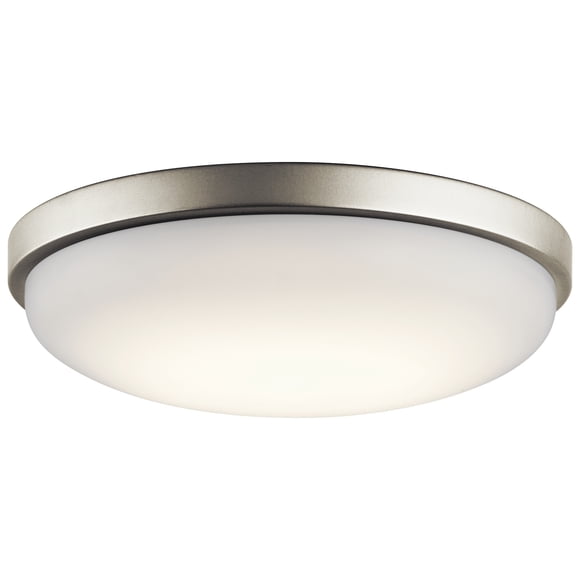 Kichler Canada LED Flush Mount Ceiling Light in Brushed Nickel—14.5" Round