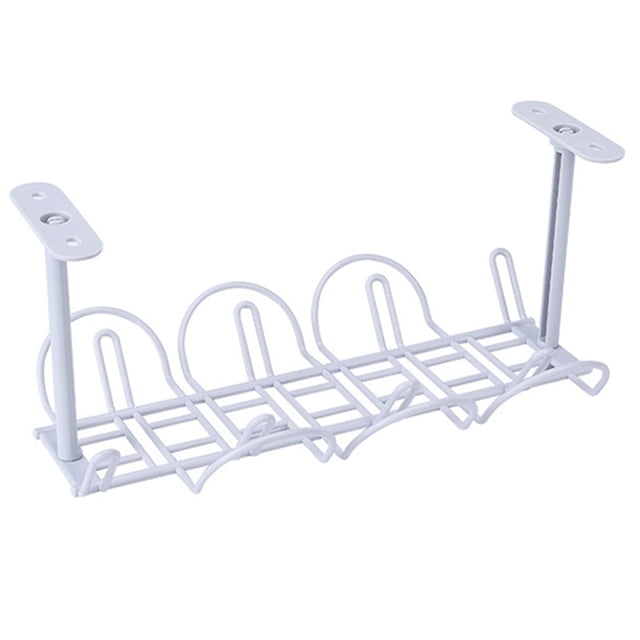 CAROOTU Under Desk Cable Management Tray Sturdy Table Bottom Wire Management Rack for Office Home New