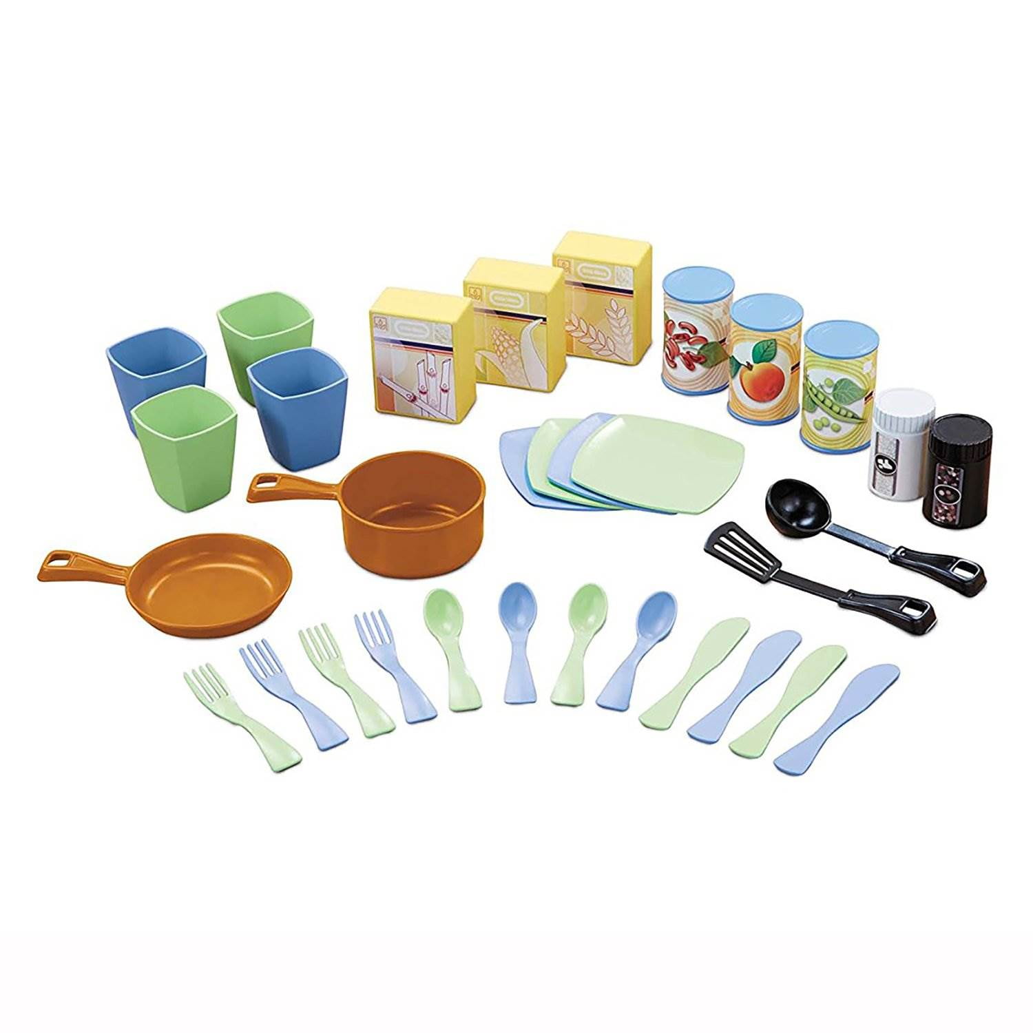 Little Tikes Cuisine 'n Magasin Faire Jouer Ensemble de Jouets de Cuisine pour les Enfants, Rouge