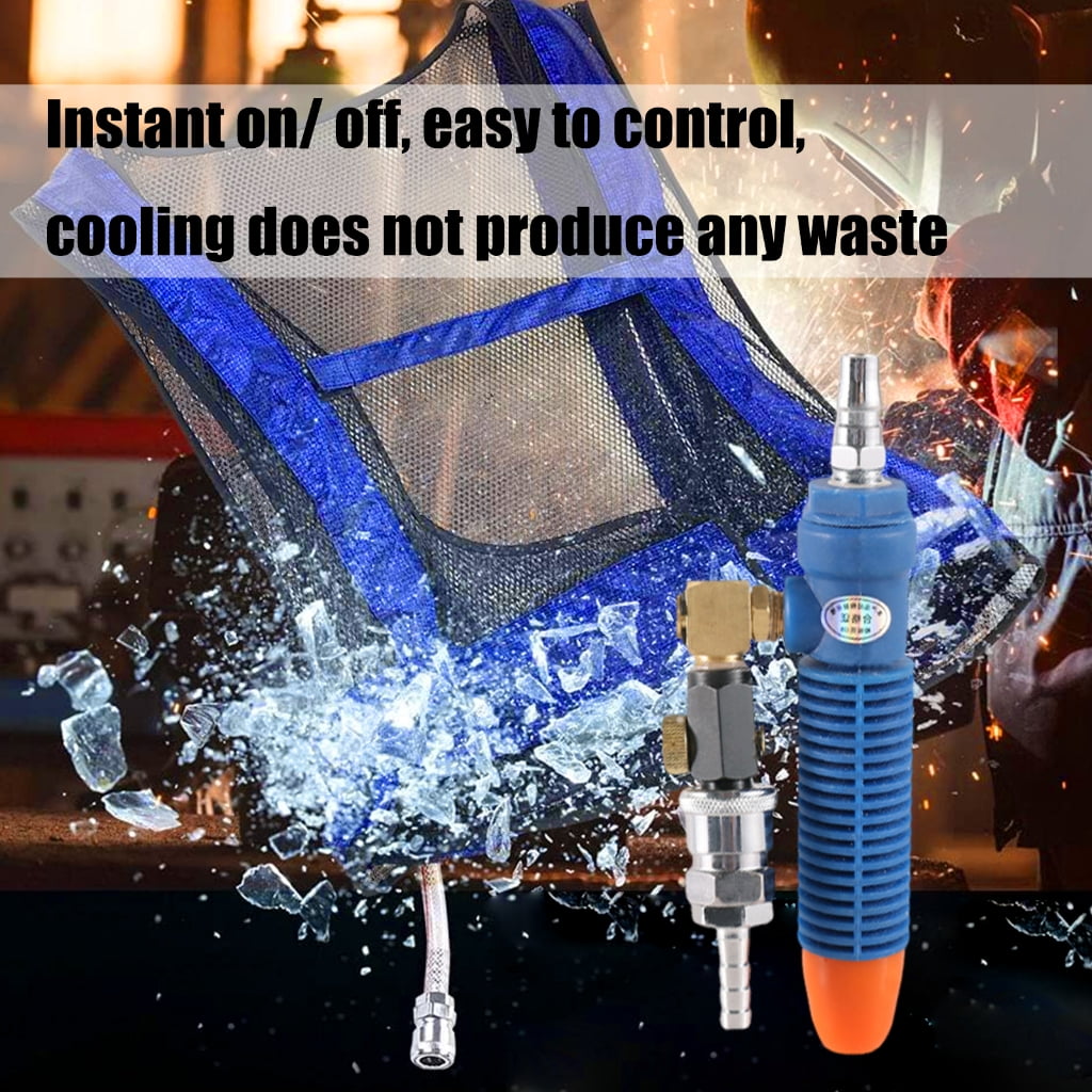 Adjustable Temperature Cooling Vest,Welding Steel Air Compressed Cooling Vest Vortexes Tube Air Conditioner Waistcoat