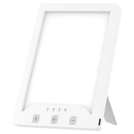 Tcwhniev Light Therapy Lamp,10000 Lux Simulated Sunlight with 3 Color Temperature&10 Brightness Settings with Timer,Touch Control Daylight Lamp,Portable Light Therapy Box for Home/Office Use Lift Mood