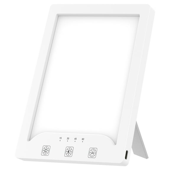 Tcwhniev Light Therapy Lamp,10000 Lux Simulated Sunlight with 3 Color Temperature&10 Brightness Settings with Timer,Touch Control Daylight Lamp,Portable Light Therapy Box for Home/Office Use Lift Mood