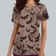 thumbnail image 2 of Tops Cortos para las Mujeres, Halloween Impreso en Cuello en V con Bolsillo, Moda Casual Manga Corta, 2 of 5
