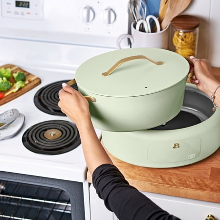 Beautiful 10 in 1, 6 Qt Electric Multi-Cooker, Sage Green by Drew Barrymore