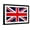 Black Frame, variant on Art.com United Kingdom Flag Design with Wood Patterning - Flags of the World Series Art Print by Philippe Hugonnard, 18" x 12"