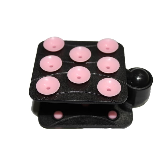 KAKOWELY 1PC Double-sided 8-point Suction Cup Bracket Gecko Foot Design Multicolor Suction Cup Car Phone Holder Mobile Phone Base (Random Color)3.15"X2.36"X1.97"