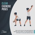 thumbnail image 4 of FitMate Affiche d'Exercice d'Entraînement avec Haltères - Routine d'Entraînement avec Poids Libres, Déco de Gym à la Maison, Guide de Pièce (20 x 30 Pouces), 4 of 5