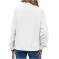 thumbnail image 6 of Dezsed Women's Casual Zip Up Bomber Jacket Lightweight Long Sleeve Windbreaker Coat Thin Sports Outerwear Spring Fall Clothes with Pockets White XL, 6 of 6