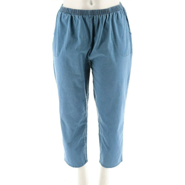 Denim & Co. - Denim & Co Original Waist Stretch Pants Pockets A43881 ...