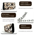 thumbnail image 5 of Xixirimido Women Evening Bags Leather Clutch Bag Purses Formal for Wedding Party Envelope Bags Crossbody Clutches with Chain Strap, Leopard Print, 5 of 7