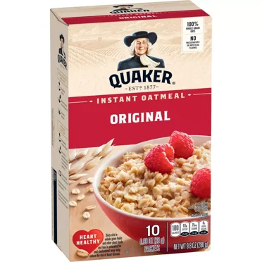 Quaker Instant Oatmeal Regular 9.8 oz