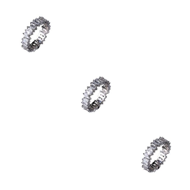 Minnieouse Alianzas de boda de moda, anillos portátiles ligeros brillantes, anillo de dedo clásico exquisito, joyería de mano, banda de manos Type1 NO1