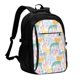 thumbnail image 1 of Fotbe Zebra Colourful Mochila con Estampado y Puerto USB para Hombre y Mujer, Mochila Antirrobo, Mochila de Viaje, Mochila Escolar, Mochila Universitaria, 1 of 7