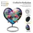 thumbnail image 3 of Enchanted Forest Flamingo Paradise Burial Urn- Small Urns For Human Ashes Keepsake - Tiny Burial Urn For Human Ashes - Compact Urn For Adult Female Memorial 3 Inch, 1 Pc, 3 of 5