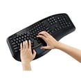 thumbnail image 5 of Adesso WKB-4500UB - Wireless Ergonomic Desktop Touchpad Keyboard, Split Keys Design, Palm Rest, Media Control Hotkeys, Long Battery Life - Compatible for Laptop/Desktop/PC/Windows XP/7/8/10, Black, 5 of 5