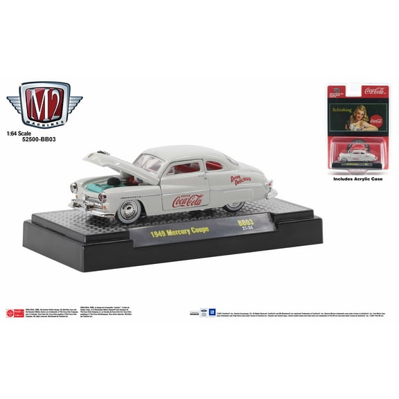 M2 Machines Coca-Cola Release Bb03 1949 Mercury Coupe