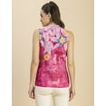 thumbnail image 4 of Moomaya Sleeveless Mandarin Collar Printed Georgette Top - Women's Stylish Top, 4 of 9