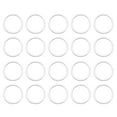 thumbnail image 1 of Unique Bargains 50 Pack 10mm Brass Hollow Circle Bezel Round Linking Rings(Bright Silver), 1 of 4