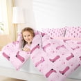 thumbnail image 4 of jejeloiu Vintage Cowgirls Boots Twin Comforter Sets,Pink Stars Print Bedding Set For Girls Women Reversible 2-Piece, 4 of 8