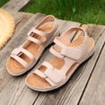 thumbnail image 7 of Hurxie Women's Wedge Sandals Platform: Comfortable Dressy Arch Support Summer Sandals Open Toe Ankle Strap Walking Women Shoes Khaki 8.5, 7 of 7