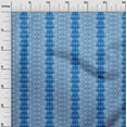 thumbnail image 2 of oneOone Cotton Poplin Medium Blue Fabric Geometric Ethnic Sewing Fabric By The Yard Printed Diy Clothing Sewing Supplies 56 Inch Wide, 2 of 4