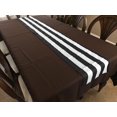 thumbnail image 4 of Cotton Print Table Runner 2 Inch Wide Stripes Black and White, 4 of 4