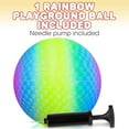 thumbnail image 2 of ArtCreativity 9" Rainbow Kickball for Kids Playground Balls Ages 5+, Kick Balls for Outside, Multicolor, 2 of 7