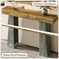 thumbnail image 5 of Tribesigns Farmhouse Entryway Table, 63-Inch Long Wooden Sofa Console Table, 5 of 7