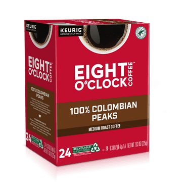 Eight O'Clock The Original Medium Roast K-Cup Coffee Pods, 100 Ct ...