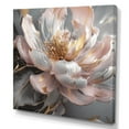 thumbnail image 2 of DESIGN ART Designart "Marble Pink Gold Peony Flower Iii" Floral Peony Canvas Print 24 in. wide x 24 in. high, 2 of 5