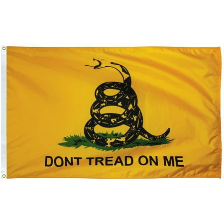 Collins Flags 3' x 5' US Gadsden Flag - Nylon - 100% Made in America