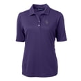 thumbnail image 2 of Women's Cutter & Buck  Purple Colorado Rockies DryTec Virtue Eco Pique Recycled Polo, 2 of 3