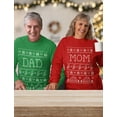 thumbnail image 5 of Mom & Dad Matching Ugly Christmas Sweatshirts Matching Couple Set Outfit Red XX-Large / Sweatshirt Green XX-Large, 5 of 6