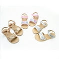 thumbnail image 3 of B91xZ Chaussures de Robe pour Fille, Semelle en Caoutchouc Souple, Bout Fermé, Chaussures d'Été de Plage, Robe Princesse Plate, Rose 10.5, 3 of 5