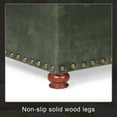 thumbnail image 4 of Adeco  Classy Rectangle Storage Bench Natural Fabric Footstool Ottoman Green, 4 of 9